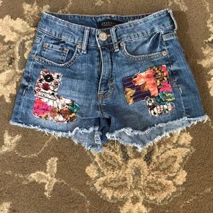 Patched shorts